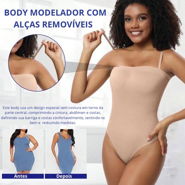 Body Modelador Versátil FlexFit - com alças removíveis